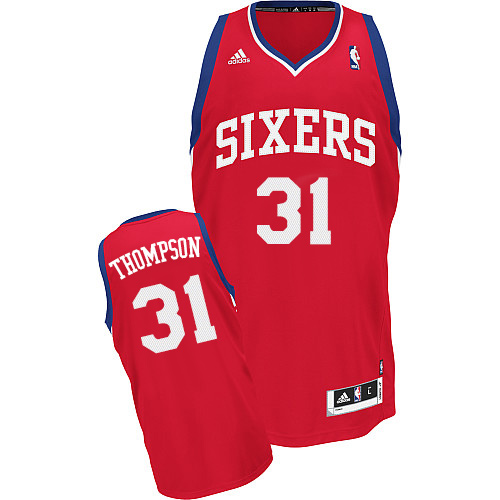 Hollis Thompson Swingman In Red Adidas NBA Philadelphia 76ers #31 Men's Road Jersey