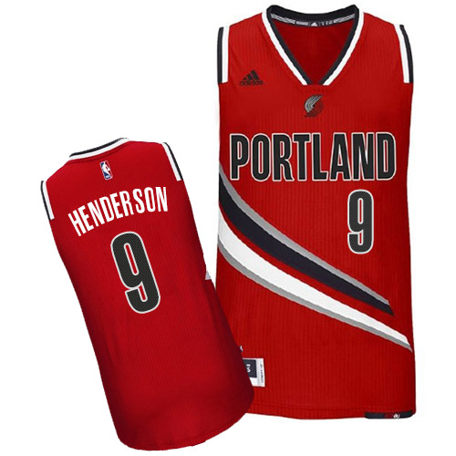 Gerald Henderson Swingman In Red Adidas NBA Portland Trail Blazers #9 Men's Alternate Jersey