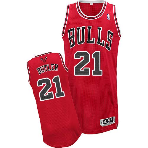Jimmy Butler Authentic In Red Adidas NBA Chicago Bulls #21 Youth Road Jersey