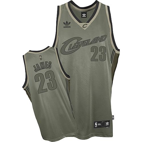 LeBron James Swingman In Grey Adidas NBA Cleveland Cavaliers "Field Issue" #23 Men's Jersey - Click Image to Close
