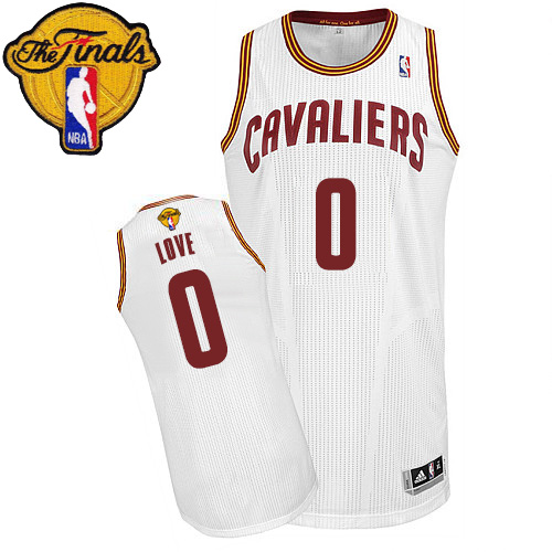 Kevin Love Authentic In White Adidas NBA The Finals Cleveland Cavaliers #0 Men's Home Jersey
