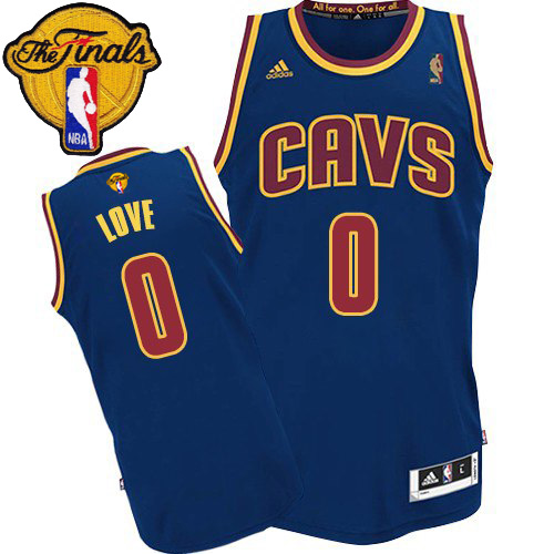 Kevin Love Authentic In Navy Blue Adidas NBA The Finals Cleveland Cavaliers CavFanatic #0 Men's Jersey