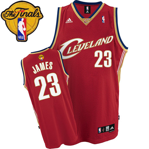 LeBron James Swingman In Wine Red Adidas NBA The Finals Cleveland Cavaliers #23 Men's Jersey - Click Image to Close