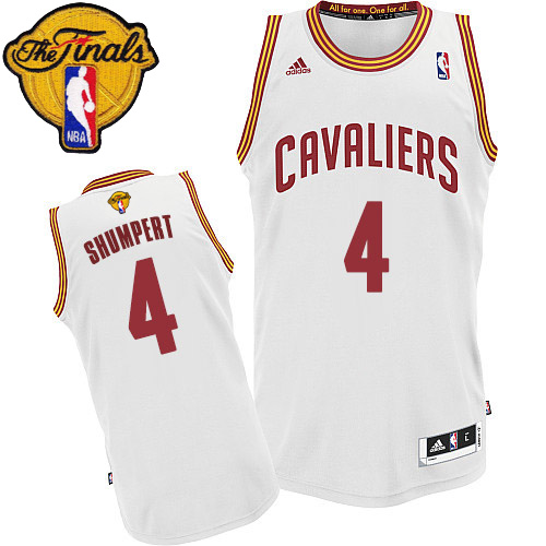 Iman Shumpert Swingman In White Adidas NBA The Finals Cleveland Cavaliers #4 Men's Home Jersey - Click Image to Close