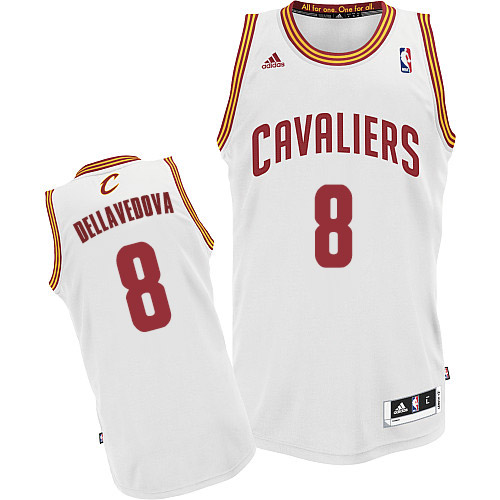 Matthew Dellavedova Swingman In White Adidas NBA Cleveland Cavaliers #8 Men's Home Jersey