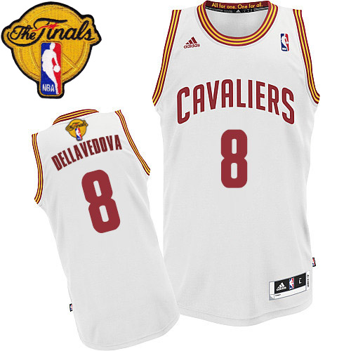 Matthew Dellavedova Swingman In White Adidas NBA The Finals Cleveland Cavaliers #8 Men's Home Jersey