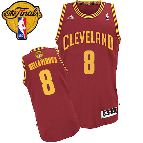 Matthew Dellavedova Swingman In Wine Red Adidas NBA The Finals Cleveland Cavaliers #8 Men's Road Jersey