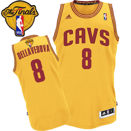 Matthew Dellavedova Swingman In Gold Adidas NBA The Finals Cleveland Cavaliers #8 Men's Alternate Jersey