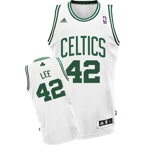 David Lee Swingman In White Adidas NBA Boston Celtics #42 Men's Home Jersey
