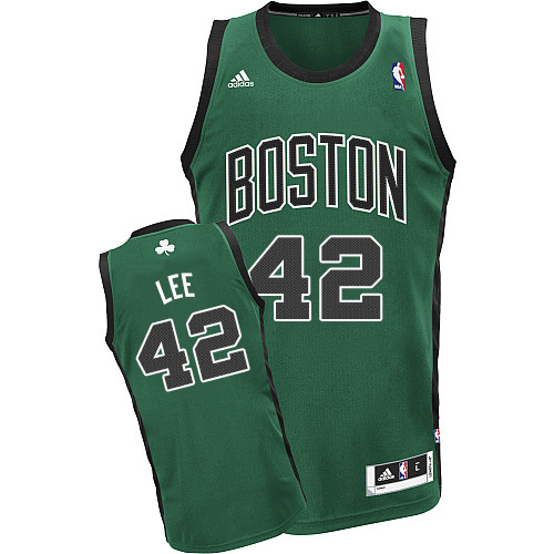 David Lee Swingman In Green Adidas NBA Boston Celtics #42 Men's Alternate Jersey - Click Image to Close