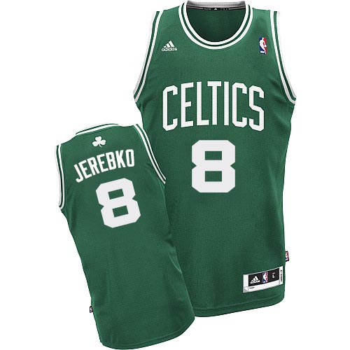 Jonas Jerebko Swingman In Green Adidas NBA Boston Celtics #8 Men's Road Jersey - Click Image to Close