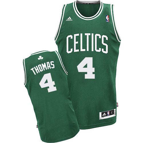 Isaiah Thomas Swingman In Green Adidas NBA Boston Celtics #4 Men's Road Jersey - Click Image to Close