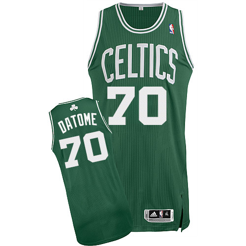 Gigi Datome Authentic In Green Adidas NBA Boston Celtics #70 Men's Road Jersey - Click Image to Close