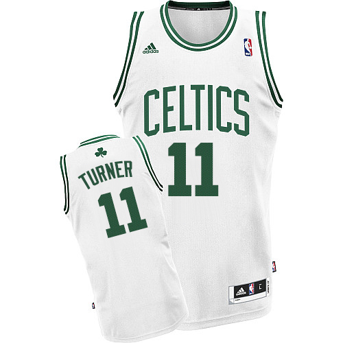 Evan Turner Swingman In White Adidas NBA Boston Celtics #11 Men's Home Jersey - Click Image to Close