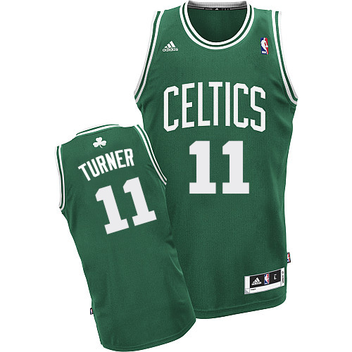Evan Turner Swingman In Green Adidas NBA Boston Celtics #11 Men's Road Jersey