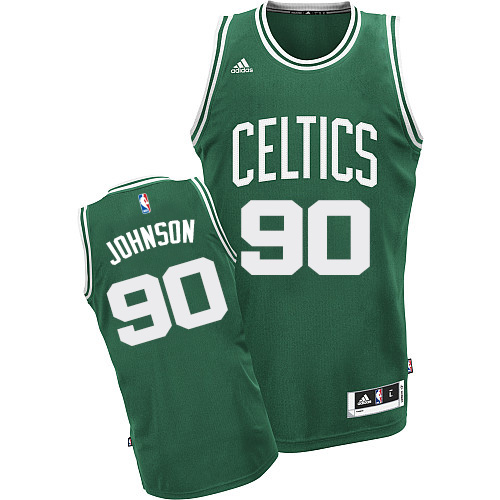 Amir Johnson Swingman In Green Adidas NBA Boston Celtics #90 Men's Road Jersey - Click Image to Close