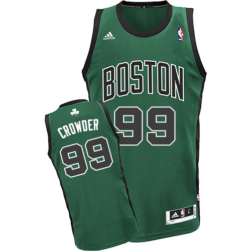 Jae Crowder Swingman In Green Adidas NBA Boston Celtics #99 Men's Alternate Jersey