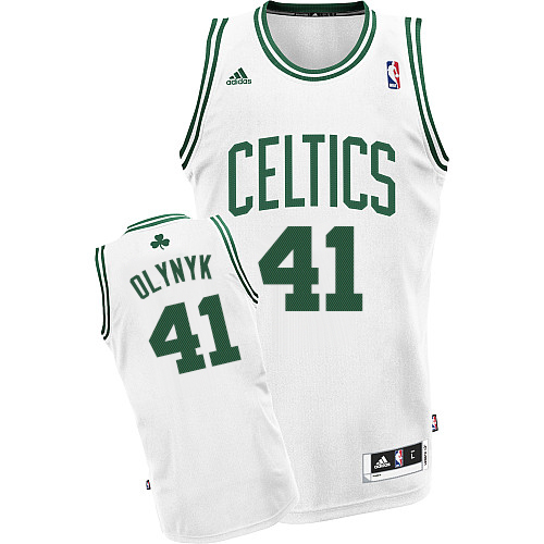 Kelly Olynyk Swingman In White Adidas NBA Boston Celtics #41 Men's Home Jersey