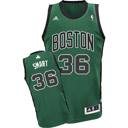 Marcus Smart Swingman In Green Adidas NBA Boston Celtics #36 Men's Alternate Jersey - Click Image to Close