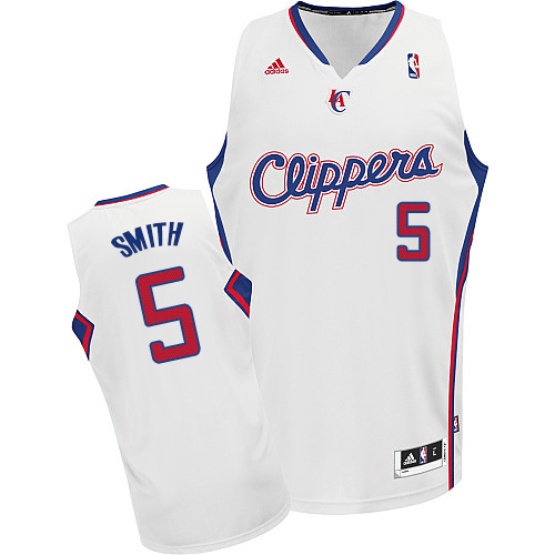 Josh Smith Swingman In White Adidas NBA Los Angeles Clippers #5 Men's Home Jersey - Click Image to Close