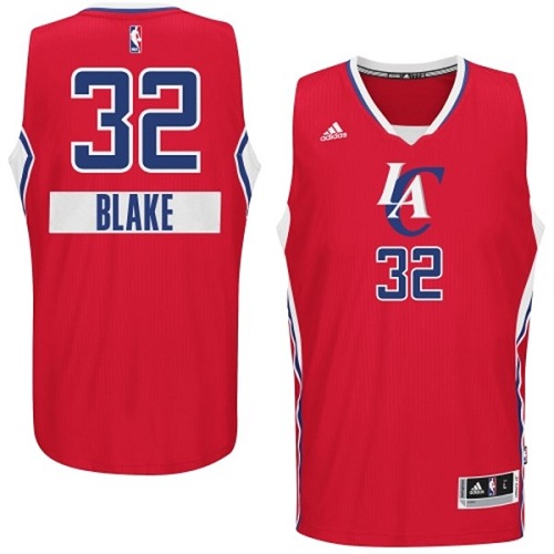 Blake Griffin Authentic In Red Adidas NBA Los Angeles Clippers 2014-15 Christmas Day #32 Men's Jersey