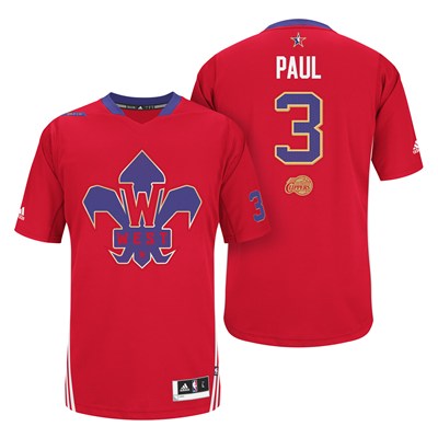 Chris Paul Swingman In Red Adidas NBA Los Angeles Clippers 2014 All Star #3 Men's Jersey