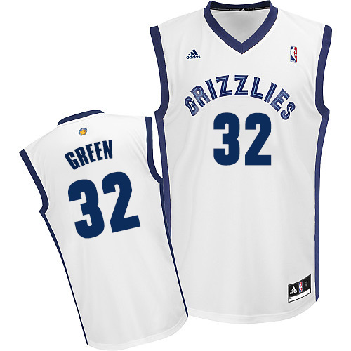 Jeff Green Swingman In White Adidas NBA Memphis Grizzlies #32 Men's Home Jersey - Click Image to Close