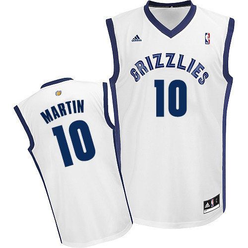Jarell Martin Swingman In White Adidas NBA Memphis Grizzlies #10 Men's Home Jersey - Click Image to Close