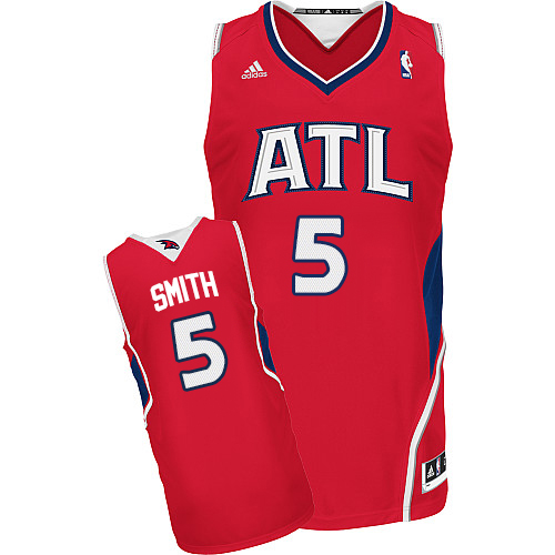 Josh Smith Swingman In Red Adidas NBA Atlanta Hawks #5 Men's Alternate Jersey