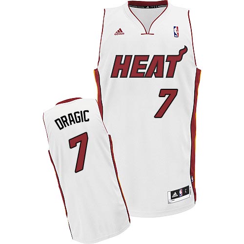Goran Dragic Swingman In White Adidas NBA Miami Heat #7 Men's Home Jersey