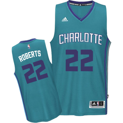 Brian Roberts Authentic In Teal Adidas NBA Charlotte Hornets #22 Men's Road Jersey