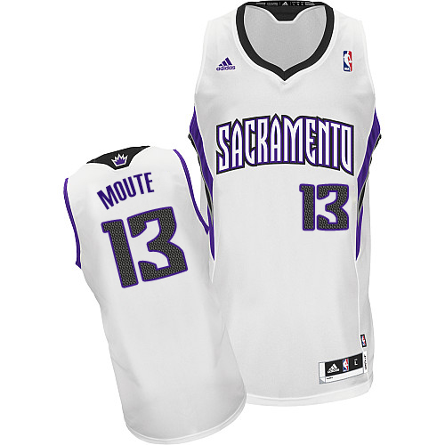 Luc Mbah a Moute Swingman In White Adidas NBA Sacramento Kings #13 Men's Home Jersey - Click Image to Close