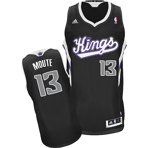 Luc Mbah a Moute Swingman In Black Adidas NBA Sacramento Kings #13 Youth Alternate Jersey - Click Image to Close