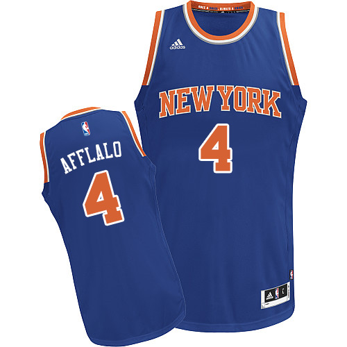 Arron Afflalo Swingman In Royal Blue Adidas NBA New York Knicks #4 Men's Road Jersey - Click Image to Close