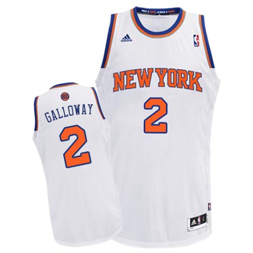 Langston Galloway Swingman In White Adidas NBA New York Knicks #2 Men's Home Jersey