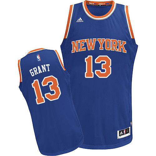 Jerian Grant Swingman In Royal Blue Adidas NBA New York Knicks #13 Men's Road Jersey