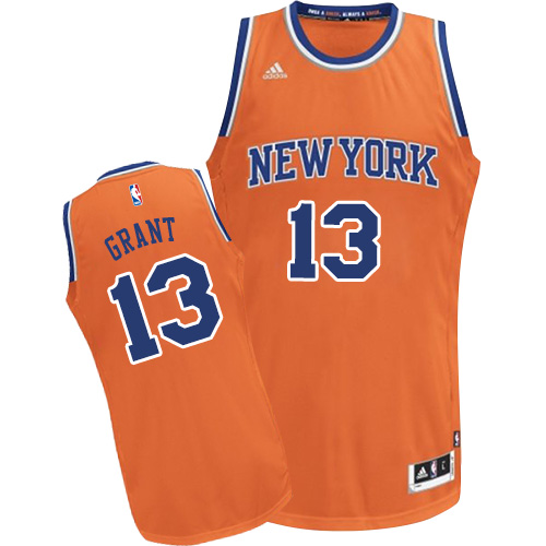 Jerian Grant Swingman In Orange Adidas NBA New York Knicks #13 Men's Alternate Jersey