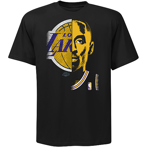 NBA Exclusive Collection Los Angeles Lakers #24 Kobe Bryant GameFace T-Shirt - Black - Click Image to Close