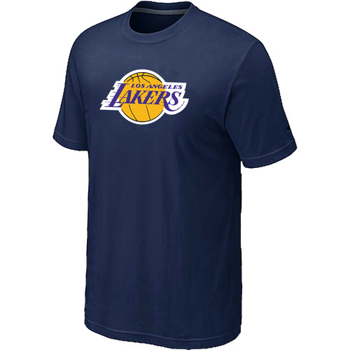 Los Angeles Lakers Big & Tall Short Sleeve T-Shirt - Dark Blue - Click Image to Close