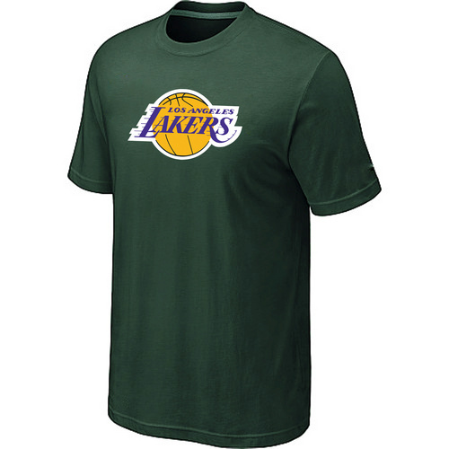Los Angeles Lakers Big & Tall Short Sleeve T-Shirt - Green - Click Image to Close
