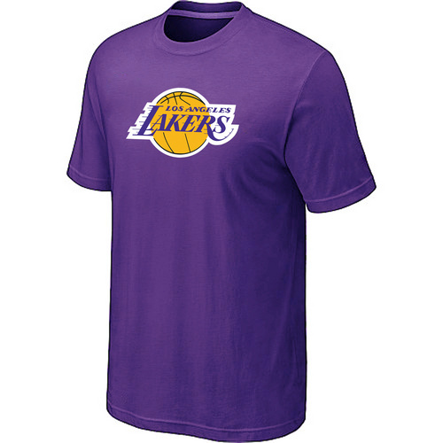 Los Angeles Lakers Big & Tall Short Sleeve T-Shirt - Purple - Click Image to Close