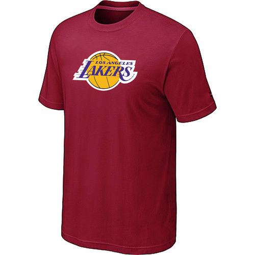 Los Angeles Lakers Big & Tall Short Sleeve T-Shirt - Red - Click Image to Close