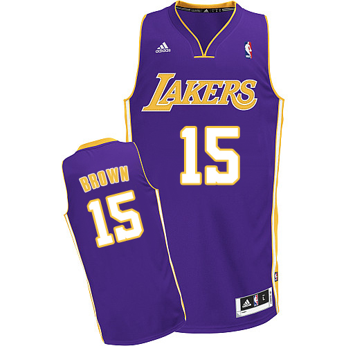 Jabari Brown Swingman In Purple Adidas NBA Los Angeles Lakers #15 Men's Road Jersey