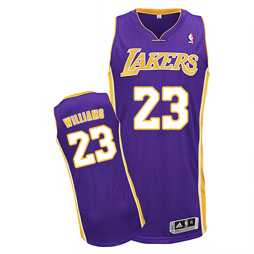 Louis Williams Authentic In Purple Adidas NBA Los Angeles Lakers #23 Men's Road Jersey