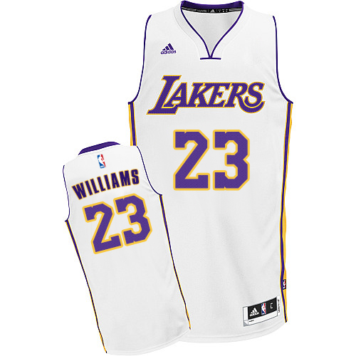 Louis Williams Swingman In White Adidas NBA Los Angeles Lakers #23 Men's Alternate Jersey - Click Image to Close
