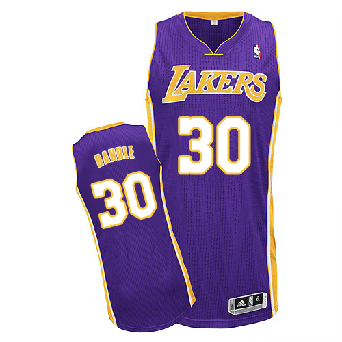 Julius Randle Authentic In Purple Adidas NBA Los Angeles Lakers #30 Men's Road Jersey - Click Image to Close