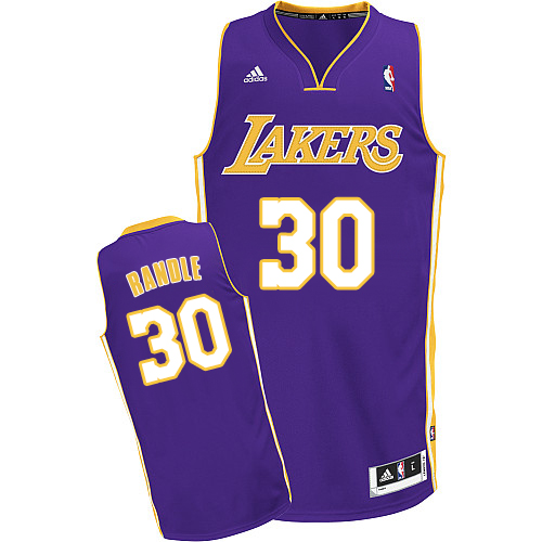 Julius Randle Swingman In Purple Adidas NBA Los Angeles Lakers #30 Men's Road Jersey - Click Image to Close