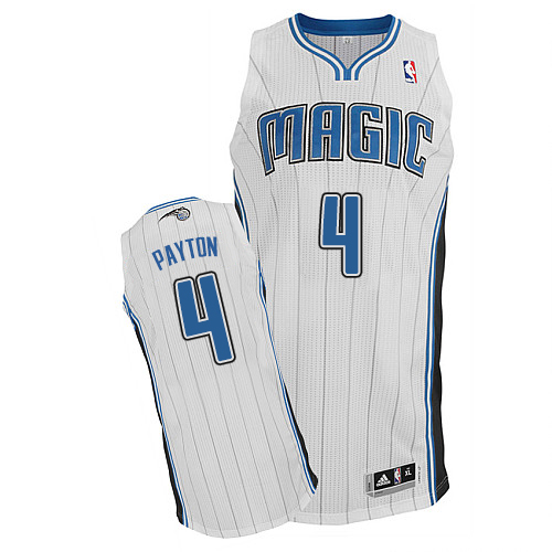 Elfrid Payton Authentic In White Adidas NBA Orlando Magic #4 Men's Home Jersey - Click Image to Close