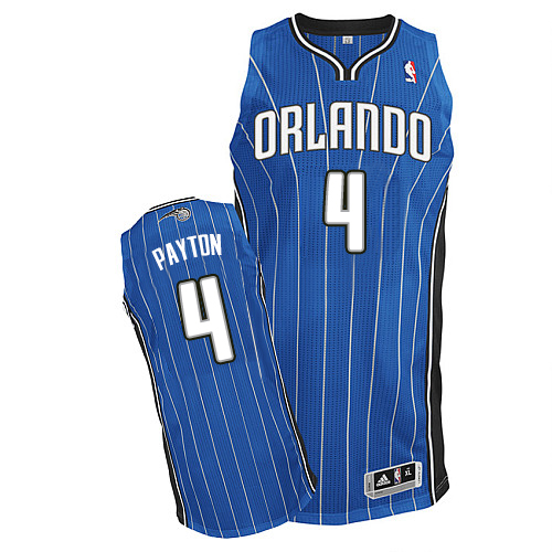 Elfrid Payton Authentic In Royal Blue Adidas NBA Orlando Magic #4 Men's Road Jersey