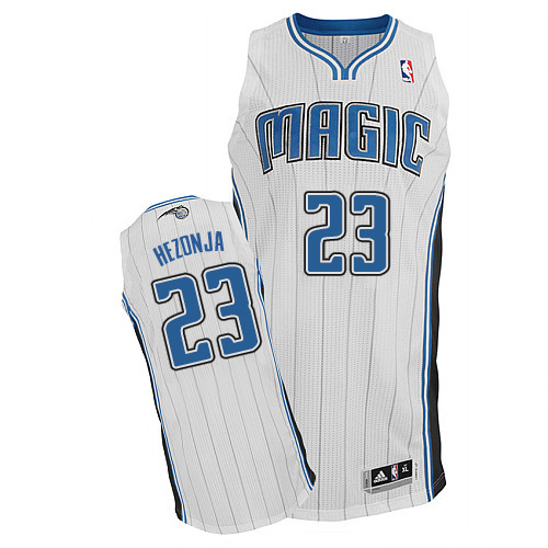 Mario Hezonja Authentic In White Adidas NBA Orlando Magic #23 Men's Home Jersey